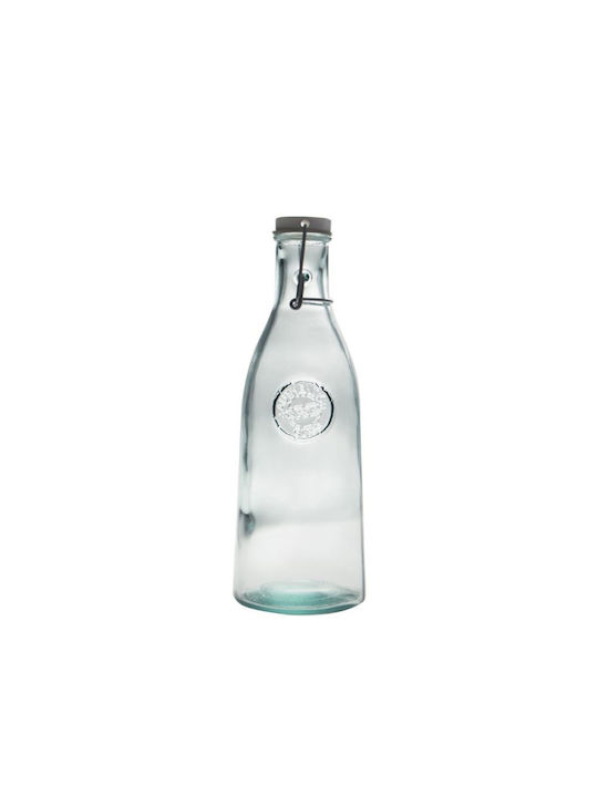 Vidrios San Miguel Glass Water Bottle With Transparent Screw Lid 1000ml