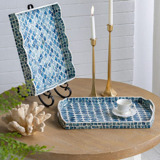 Artekko Tavă Decorativă Din Lemn Rectangulară 40x32.5x5cm