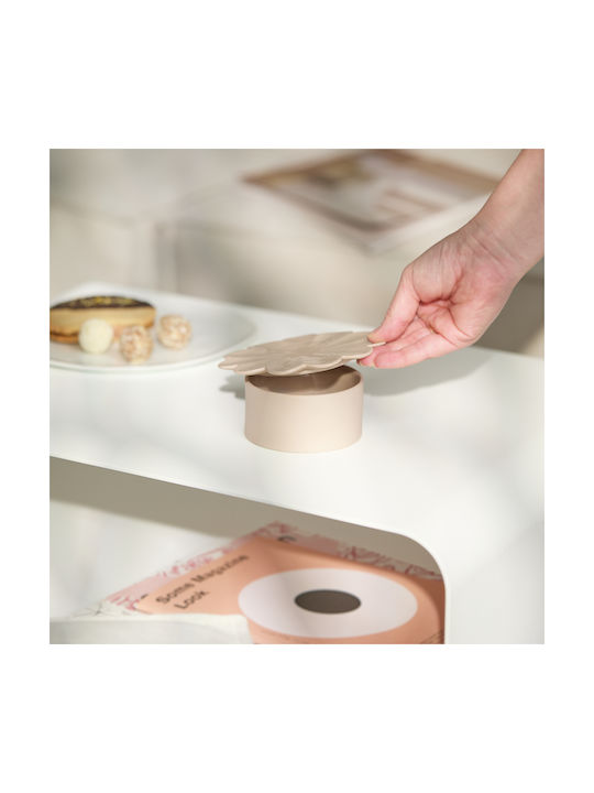 Raeder Softone Ceramic Beige Lunch Box 12.9x12.9cm