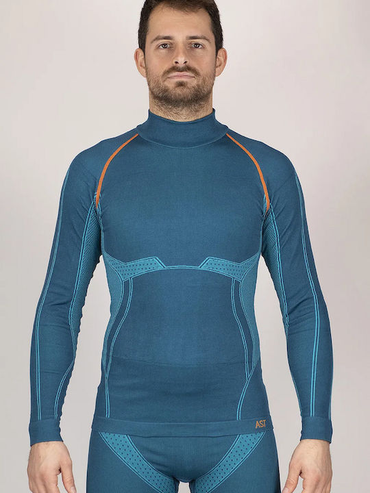 Astrolabio Pantaloni Termici Pentru Bărbați Albastru Astrolabio Pantaloni Termici Pentru Bărbați Albastru