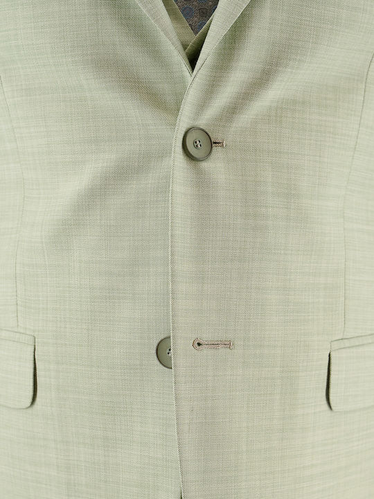 Men's Suit with Vest Mint