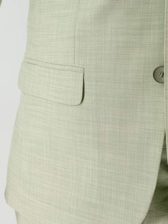 Men's Suit with Vest Mint