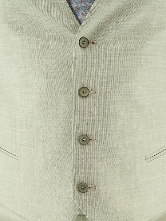 Men's Suit with Vest Mint