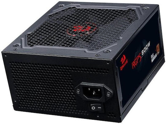 Redragon RGPS850W 800W Черен Захранващ Блок За Компютър Пълен Модул 80 Plus Bronze