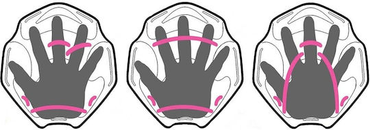 AMILA Swimming Hand Paddles Black