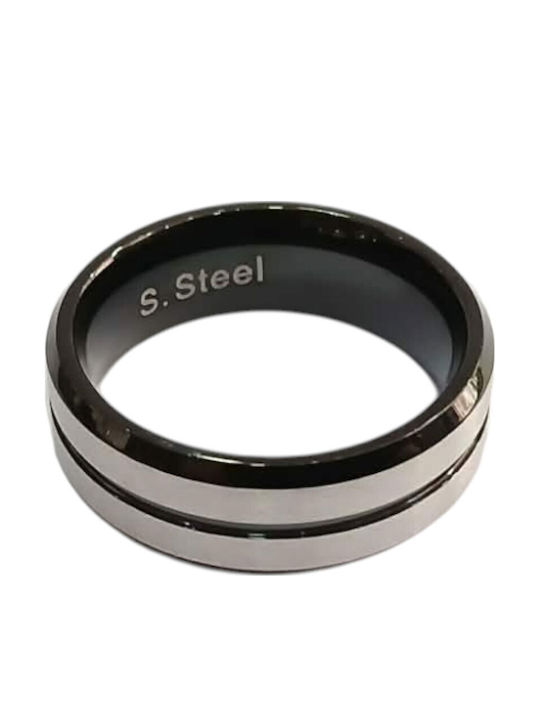 Kalliopi Silver Herren Stahlring
