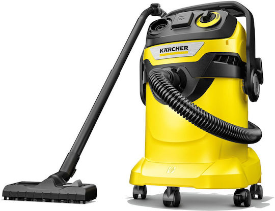 Karcher WD 5 Control P 25/5/22 Σκούπα Στερεών 1200W με Ανοξείδωτο Κάδο 25lt