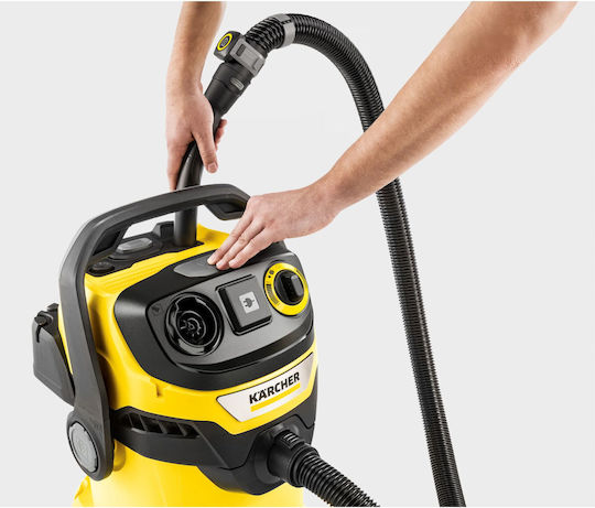 Karcher WD 5 Control P 25/5/22 Σκούπα Στερεών 1200W με Ανοξείδωτο Κάδο 25lt