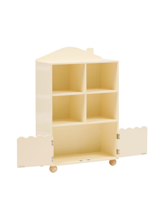 A-s Bouli Βιβλιοθήκη Δαπέδου Ξύλινη Μπεζ 60x30x94.5cm