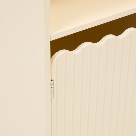 A-s Bouli Βιβλιοθήκη Δαπέδου Ξύλινη Μπεζ 60x30x75.5cm