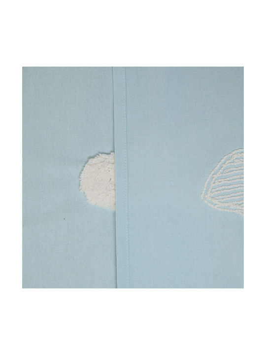 Kids Blackout Curtain A-s Tufy with Grommet Tops Light Blue 140x260cm