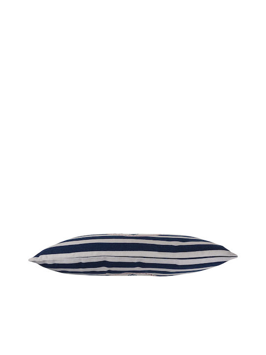 Out of the Blue Sofa-Kissen Weiß-Blau 30x50cm
