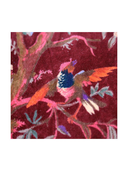 Interni Oggi Sofa-Kissen aus Samt Bordeaux 60x60cm