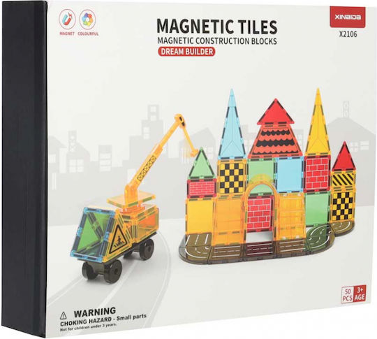 ikonka Magnetic Construction Toy for Children 3+ Years KX2864