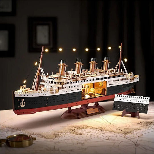 Robotime Tgl02 Rolife 1912 Eternal Atlantic Voyager Led 443pcs