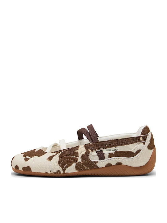 Kids Pumps & Ballerinas with Elastic Strap Fabric White Speedcat Ballet