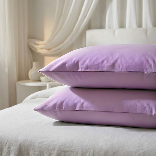 Marwa Set Față de Pernă cu plic de acoperire 008 Violet 50x70cm.