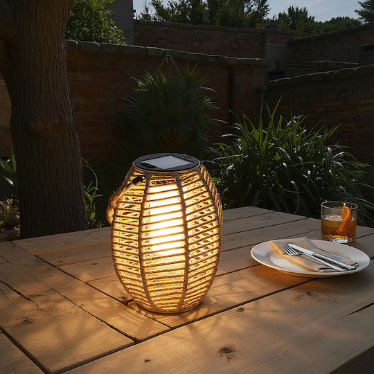 Gina Solar Lantern Warm White with Photocell IP44 22x22x32.5cm
