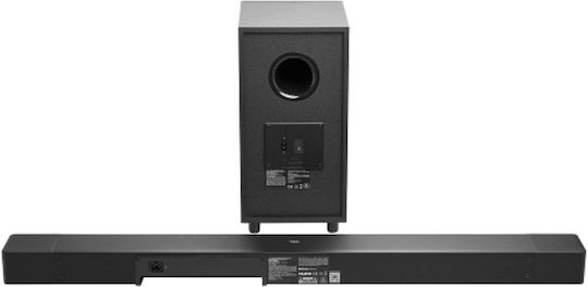 JBL Cinema SB595 Soundbar 3.1.2 Bluetooth and HDMI 440W with Wireless Subwoofer and Remote Control Black