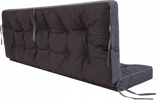 Garden Sofa Cushion with Backrest Gray
