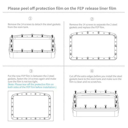 Elegoo Mars 4 5 5 Ultra Fep Release Film