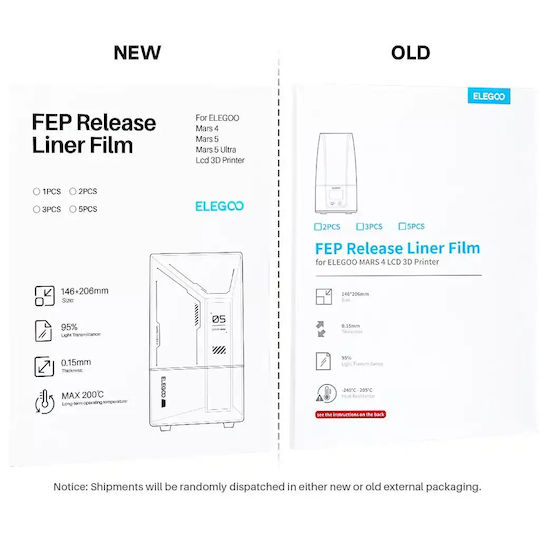 Elegoo Mars 4 5 5 Ultra Fep Release Film