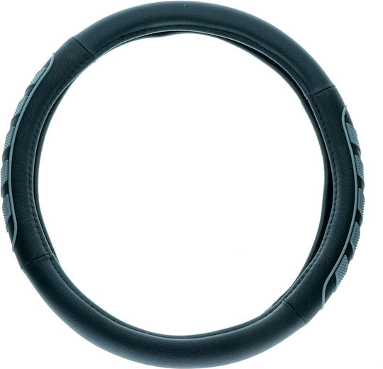 Extremo Tuning Car Steering Wheel Cover Synthetic Black with Black Stitching