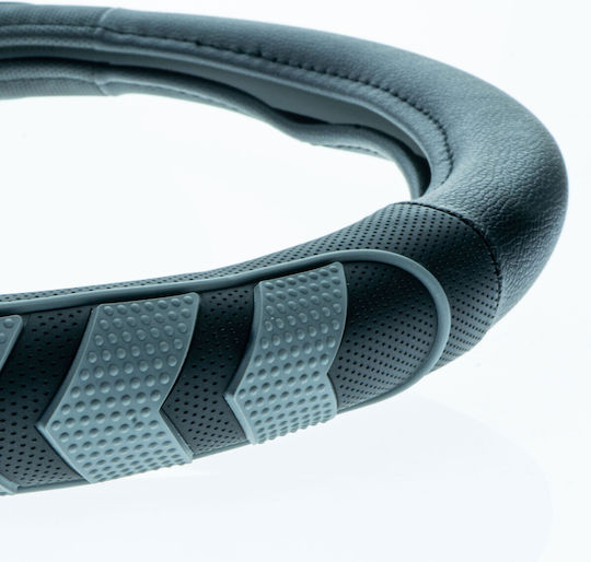 Extremo Tuning Car Steering Wheel Cover Synthetic Black with Black Stitching