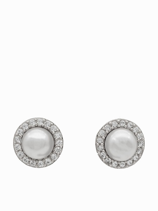Savvas Design Обици На Винт с Перли СКΟ01600