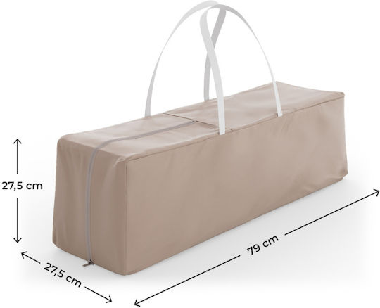 Kinderkraft Leody Кошара За Игра 2 Нива С Матрак Бежова 126x76см
