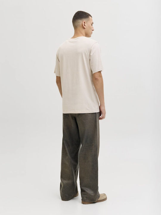 Jack & Jones T-shirt Εκρου