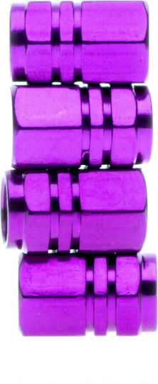 Extremo Tuning Valve Caps 4 Pieces Purple Motorcycles Schrader