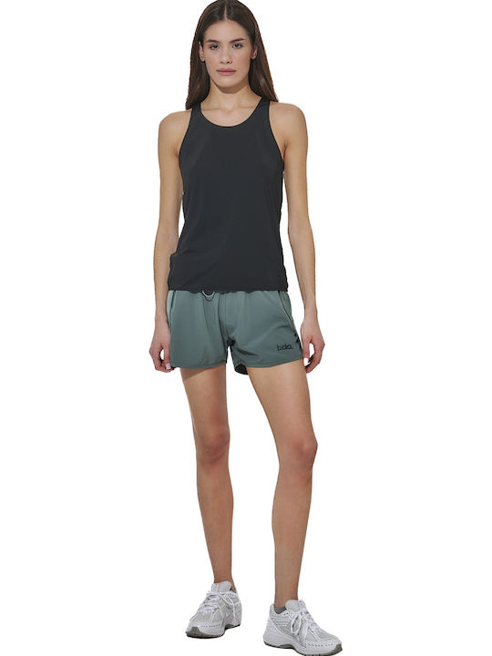 Body Action Women's Sports Sleeveless Fast Drying Black Blouse