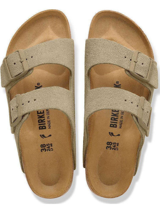 Γυναικεία Σανδάλια Χακί Narrow Fit