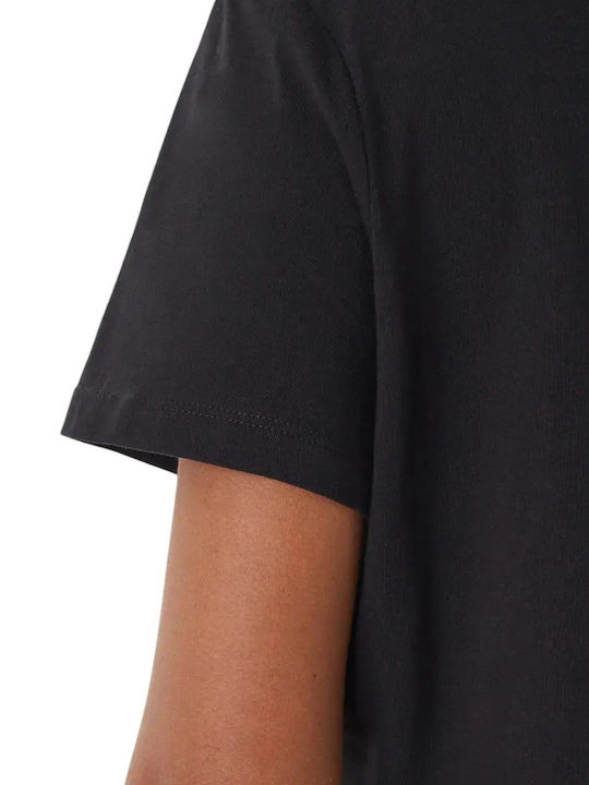 Damen Crop T-Shirt Schwarz