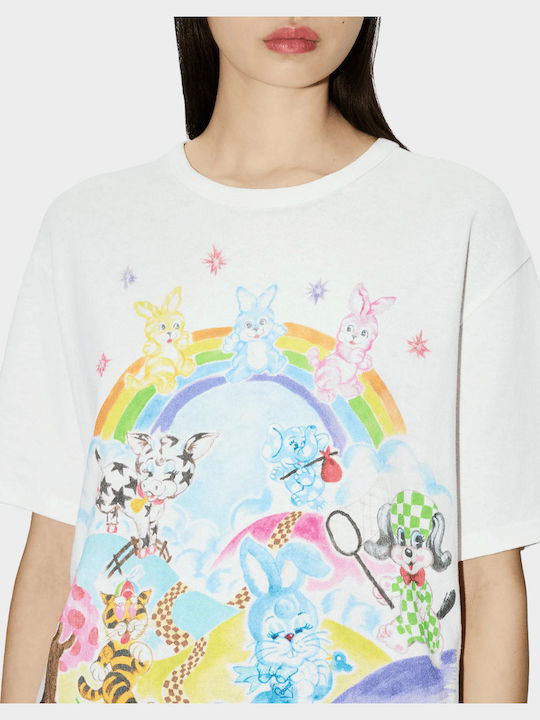 Cartoon Women's T-shirt White