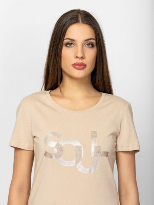 Women's T-shirt Beige