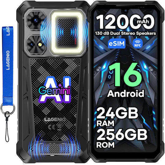 Lagenio Rhino 1 Pro (8/256GB) Robustes SmartPhone Schwarz