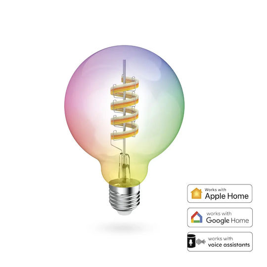 HAMA Smart Lampă LED 4.9W pentru Dulie E27 RGBW Reglabilă în Intensitate