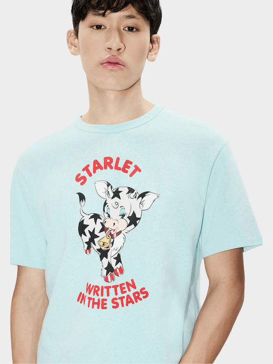 Cartoon Women's T-shirt Aqua