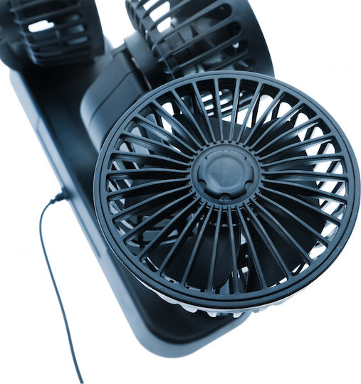 Einparts Triple 12v Car Fan Adjustable Modes