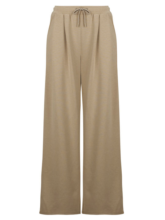 Flared Sweatpants Beige