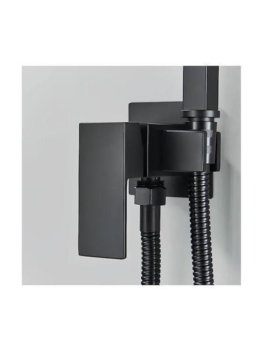 Wand Satz Bidet Schwarz