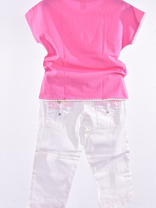 Summer Set 2 Pieces Fuchsia-White