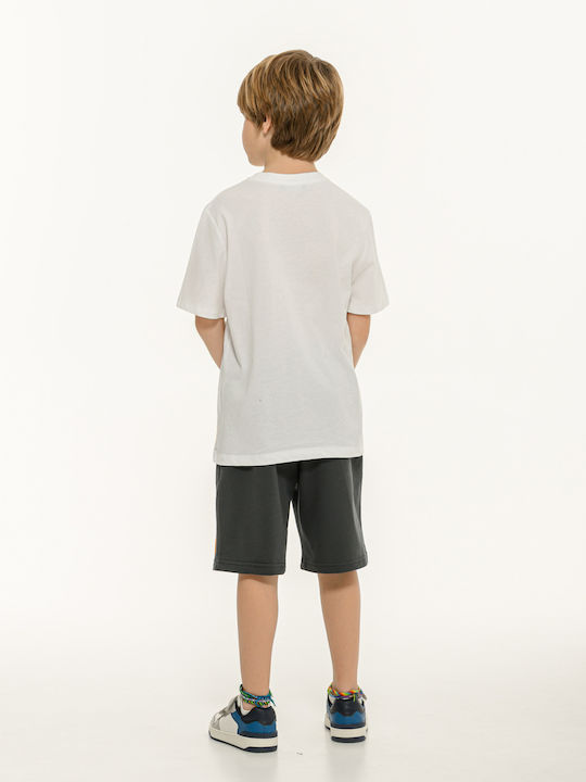 Kids Set with Shorts Summer 2 Pieces White