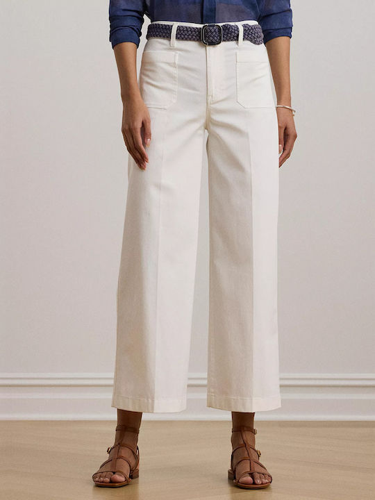 Women's Fabric Trousers White