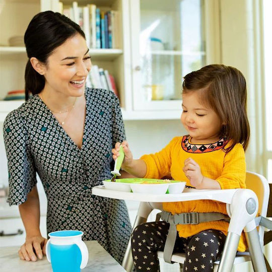 Munchkin Baby Set with Fork Raise Toddler Fork & Spoon from Metal for 12+ Months Lila 2pcs