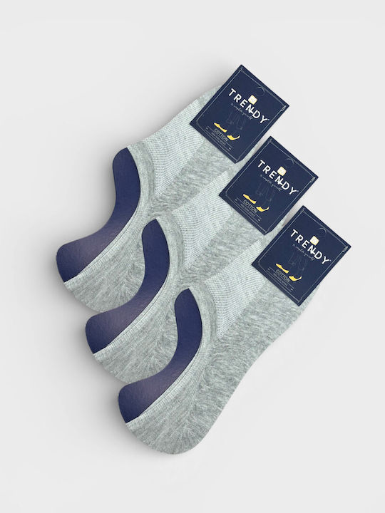 Trendy Șosete Pentru Bărbați Gri 3Pack