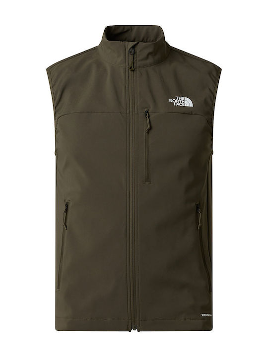 Nimble Sleeveless Softshell Jacket Waterproof and Windproof Khaki