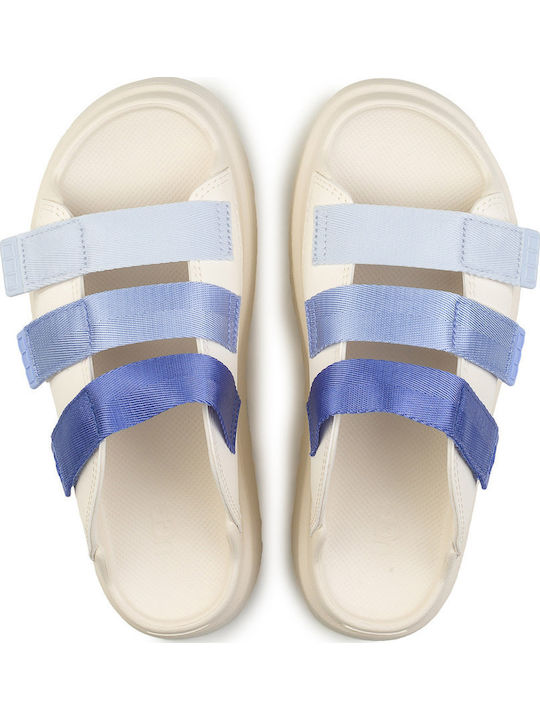 Goldenglow Slide Flache Sandalen für Damen Weiß